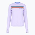 Női Brooks Distance Graphic LS heather violet dash/stripe futópóló