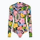 Női egyrészes fürdőruha Hurley Sunset District Zip Back Cheeky Surfsuit black