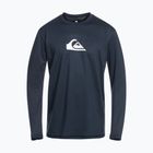 Férfi Quiksilver Solid Streak tengerészkék blézer/fehér úszó hosszúujjú