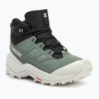 Női trekking cipő Salomon Crosstrak WP agave green/black/can ary green