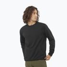 Férfi Salomon Motomesh Crewneck túrapulóver mélyfekete színben