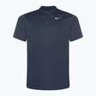 Férfi Nike Court Dri-Fit Polo Egyszínű obszidián/fehér teniszpóló