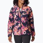 Columbia női fleece pulóver Benton Springs Printed Fleece rózsaszín és tengerészkék 2021771