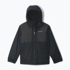 Gyerek esőkabát Columbia Rainy Trails II Fleece Mountain Black/Black Slub