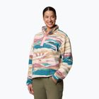 Columbia Helvetia II Printed Cropped Half Snap folyami kék/rogue walleye női fleece pulóver