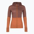 Női trekking pulóver icebreaker Merino 200 Realfleece Descender Zip Hoodie dusty clay