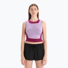 Női technikai póló icebreaker Zoneknit Cropped Bra-Tank lila gaze