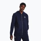 Férfi Under Armour Essential Fleece FZ kapucnis pulóver midnight navy/white