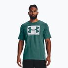 Férfi Under Armour Boxed Sportstyle parti tengerparti teal/fehér póló