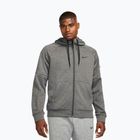 Férfi edzésfelső Nike Therma Fit Full-Zip charcoal heather/dark smoke grey/black