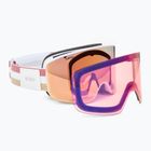Gogle narciarskie női Giro Ella white lx stripe/rose gold/infrared