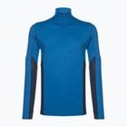 Férfi termoaktív pulóver Smartwool Merino Sport 1/4 Zip laguna blue/deep navy