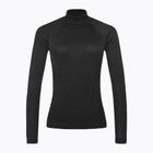 Női termoaktív pulóver Smartwool Thermal Merino Rib Turtleneck charcoal heather