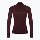 Női termoaktív pulóver Smartwool Thermal Merino Rib Turtleneck black cherry heather