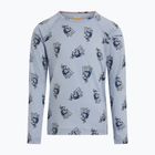 Gyermek Termoaktiv pulóver Icebreaker Merino 200 Oasis Crewe Bear Tour Zinc Blue/Aop