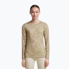 Női hosszú ujjú póló icebreaker Merino 200 Oasis Crewe Moss Bloom cumin/undyed/aop