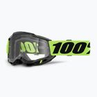 Gyerek kerékpáros szemüveg 100% Accuri 2 Junior neon yellow/clear