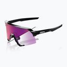Napszemüveg 100% S3 LE gloss black/purple flash mirror photochromic