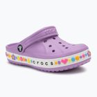 Gyermek Crocs Bayaband Charm Band Clogs orchidea