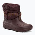 Női hótaposó Crocs Classic Neo Puff Luxe dark cherry