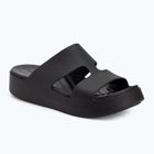 Női Crocs Gateway Platform H-Strap flip-flopok fekete
