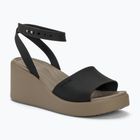 Női szandál Crocs Brooklyn Ankle Strap Wedge black/mushroom