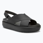 Női Crocs Brooklyn Luxe Cross Strap szandál fekete