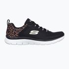 SKECHERS női cipő Flex Appeal 4.0 Wild Ballad fekete/leopárd