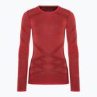 Női hőaktív pulóver Smartwool Intraknit Thermal Merino Baselayer Crew scarlet/black