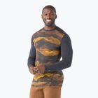 Férfi termoaktív pulóver Smartwool Merino 250 Baselayer Crew Boxed charcoal mtn scape