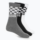 Férfi zokni Vans Classic Check Crew 3 db black/white