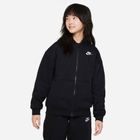 Nike Sportswear Club Fleece gyermek pulóver FD2931-010 fekete/fehér