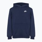 Nike Sportswear Club Fleece éjfekete tengerészkék-fehér gyermek pulóver