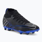 Gyermek futballcipő Nike JR Mercurial Superfly 9 Club FG/MG fekete/króm/hyper real