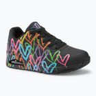 Női cipő SKECHERS JGoldcrown Uno Highlight Love black/multicolor