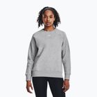 Női pulóver Under Armour Rival Fleece Crew mod gray light heather/white