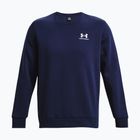 Férfi pulóver Under Armour Essential Fleece Crew midnight navy/white