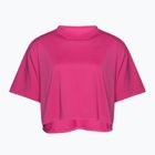 női edzőpóló Under Armour Campus Boxy Crop astro pink/black