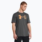 férfi edzőpóló a Under Armour Big Logo Fill castlerock/atomic/wild orange