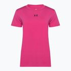 női edzőpóló Under Armour Off Campus Core astro pink/black