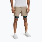 Férfi edzőshort Under Armour UA Vanish Woven 6in timberwolf taupe/fekete