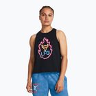 Női sporttrikó Under Armour Project Rock Neon Flame Tank black/black