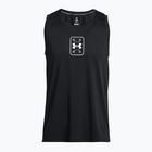 Under Armour Baseline Performance Tank fekete/fekete/fehér férfi kosárlabda póló