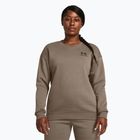 női pulóver Under Armour Essential Fleece Crew taupe dusk/black