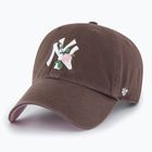 47 Márka New York Yankees Tüskés sapka CLEAN UP barna