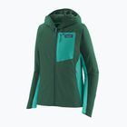 Női softshell kabát Patagonia R1 CrossStrata Hoody conifer green