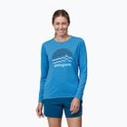 Női hosszú ujjú felső Patagonia Cap Cool Daily Graphic Shirt ridge rise moonlight/vessel blue x-dye