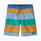 Férfi fürdősort Patagonia Wavefarer Boardshorts fitz stripe/pufferfish gold