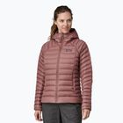 Női pehelykabát Patagonia Down Sweater Hoody dulse mauve