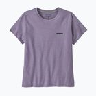 Női Patagonia P-6 Logo Responsibili-Tee beton lila póló P-6 Logo Responsibili-Tee beton lila póló